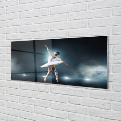 Billede glas Hvid kjole ballet kvinde