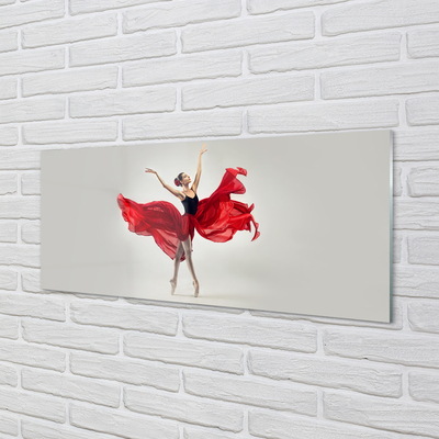 Glasfoto Ballerina-kvinde