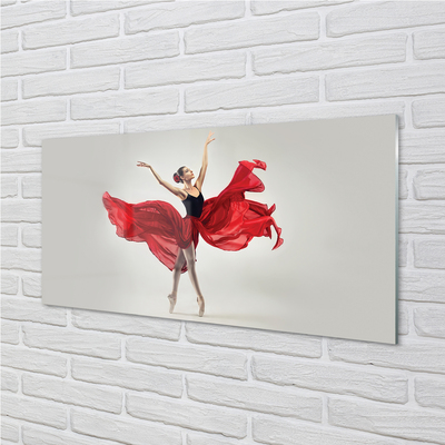 Glasfoto Ballerina-kvinde