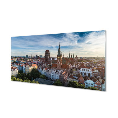 Billede i glas Gdansk Panorama kirke