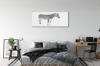 Glas billede Malet zebra