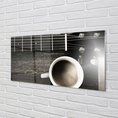 Billede i glas Kaffe-guitar