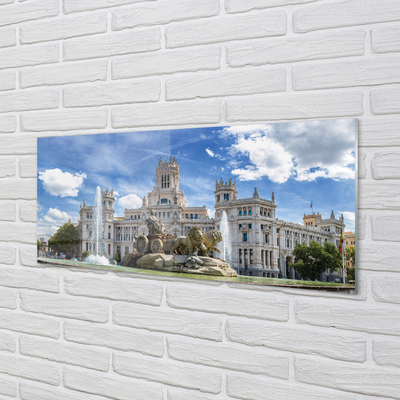 Glas billede Spanien Springvandspalads Madrid