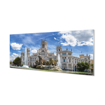 Glas billede Spanien Springvandspalads Madrid