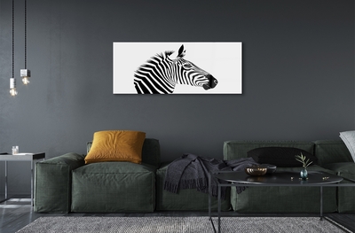 Glas billede Illustration af en zebra