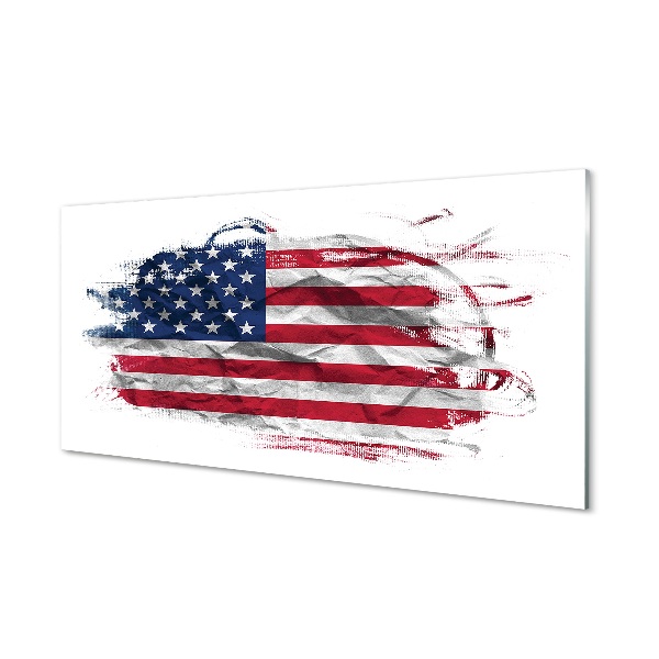 Billede glas USA's flag