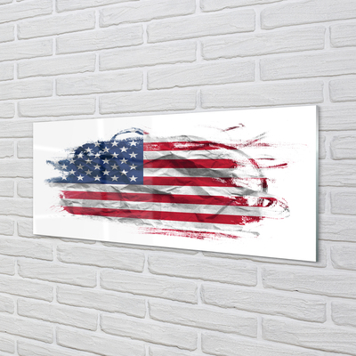 Billede glas USA's flag