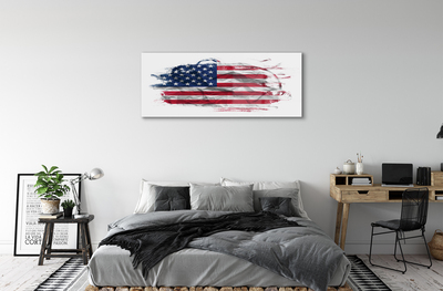 Billede glas USA's flag