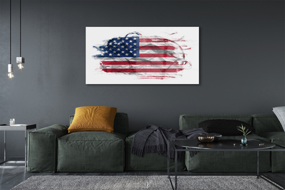 Billede glas USA's flag