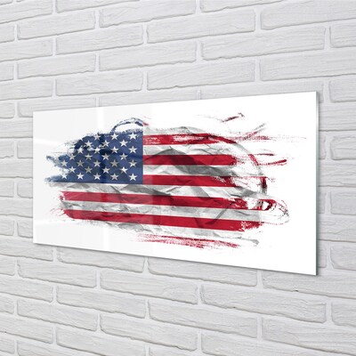 Billede glas USA's flag