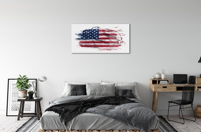 Billede glas USA's flag