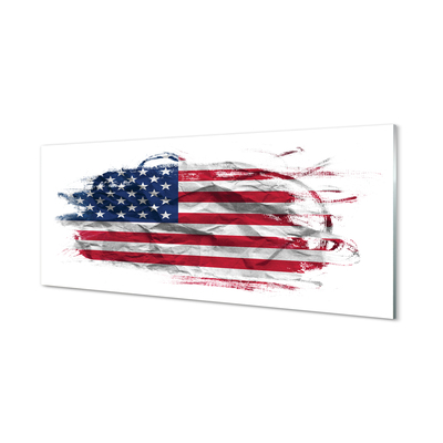 Billede glas USA's flag