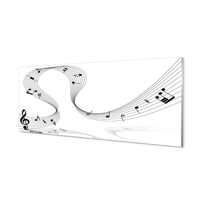 Glasbillede Violin-nøgle