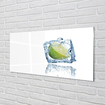 Billede glas Isterning lime