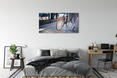 Glas billede Cykel ben by