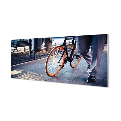 Glas billede Cykel ben by