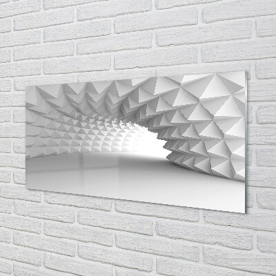 Glas billede Konisk tunnel 3d