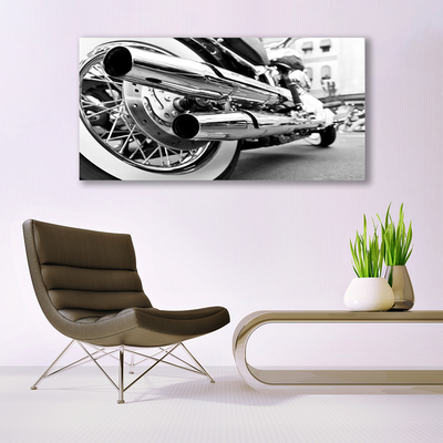 Billede glas Motorbike Art