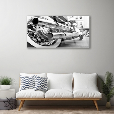 Billede glas Motorbike Art