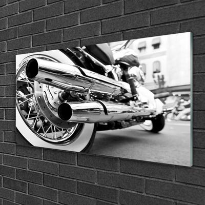 Billede glas Motorbike Art