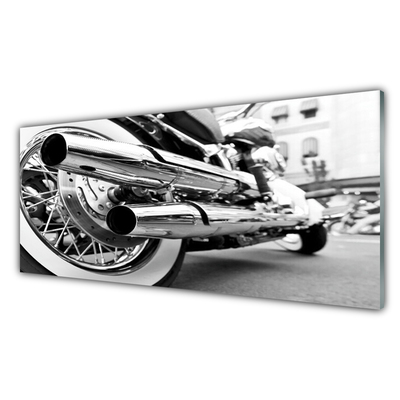 Billede glas Motorbike Art