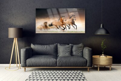 Glas billede Horses Animals