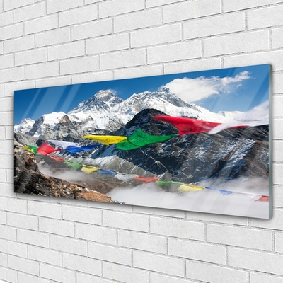 Glas billede Mountains Landscape