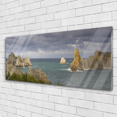 Billede glas Sea Rocks Landscape