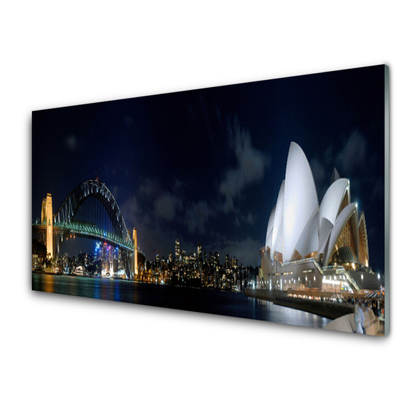 Glasfoto Sydney Bridge Arkitektur