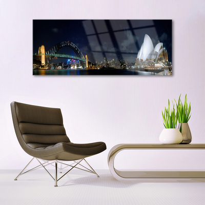 Glasfoto Sydney Bridge Arkitektur