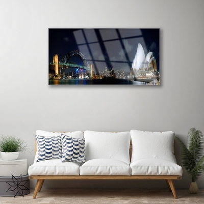 Glasfoto Sydney Bridge Arkitektur