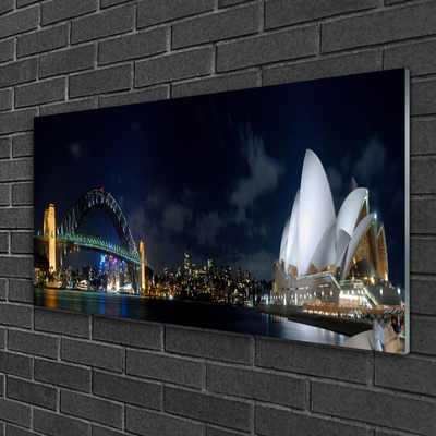 Glasfoto Sydney Bridge Arkitektur