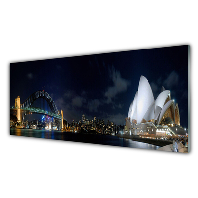 Glasfoto Sydney Bridge Arkitektur