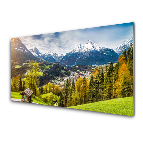 Billede i glas Alps Landscape