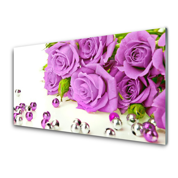 Billede i glas Roses Flowers