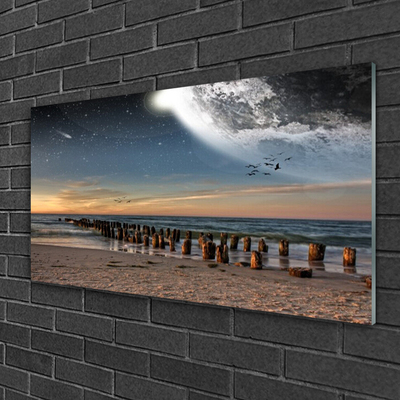 Billede i glas Ocean Beach Landscape