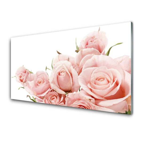 Billede i glas Roses Flowers Plant