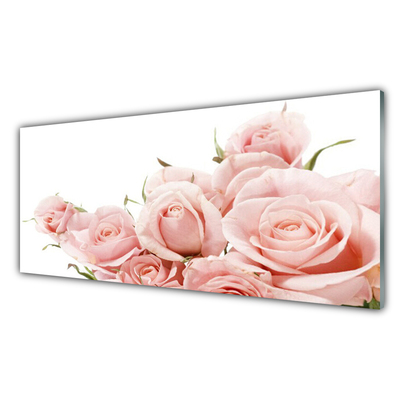 Billede i glas Roses Flowers Plant