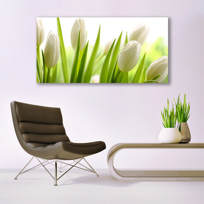 Billede glas Tulipaner Blomster