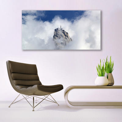 Glas billede Cloud Mountain Landscape