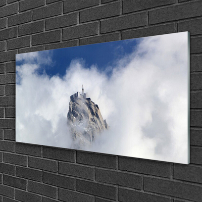 Glas billede Cloud Mountain Landscape