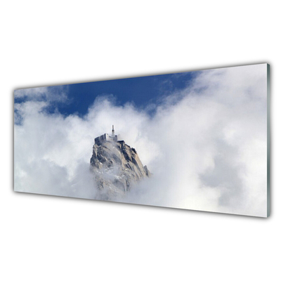 Glas billede Cloud Mountain Landscape