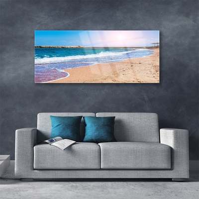 Billede glas Ocean Beach Landscape