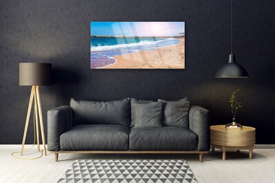 Billede glas Ocean Beach Landscape