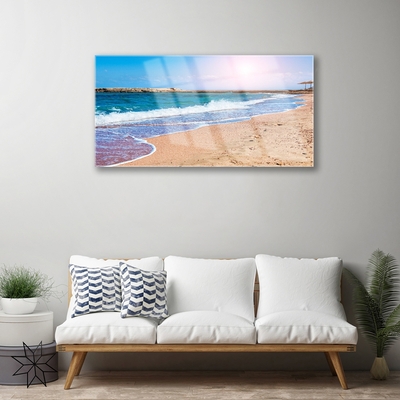 Billede glas Ocean Beach Landscape