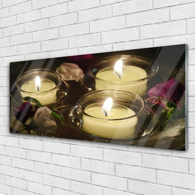 Glas billede Candles Art