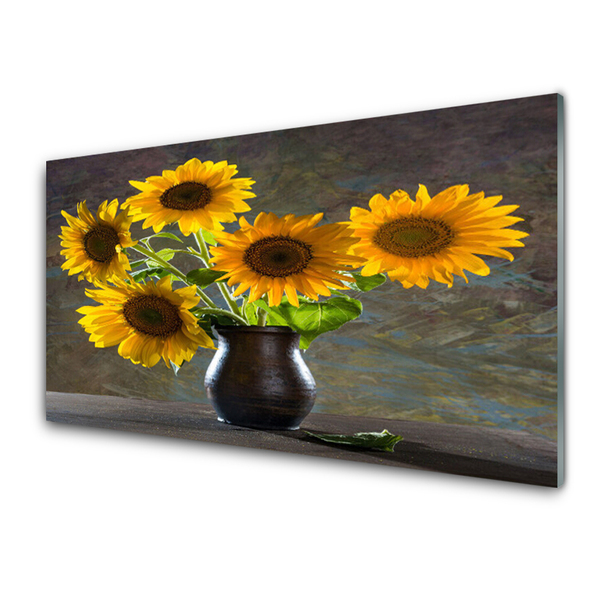 Billede glas Sunflower Vase Plant