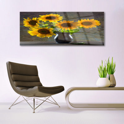 Billede glas Sunflower Vase Plant