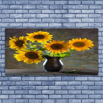 Billede glas Sunflower Vase Plant