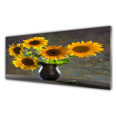 Billede glas Sunflower Vase Plant